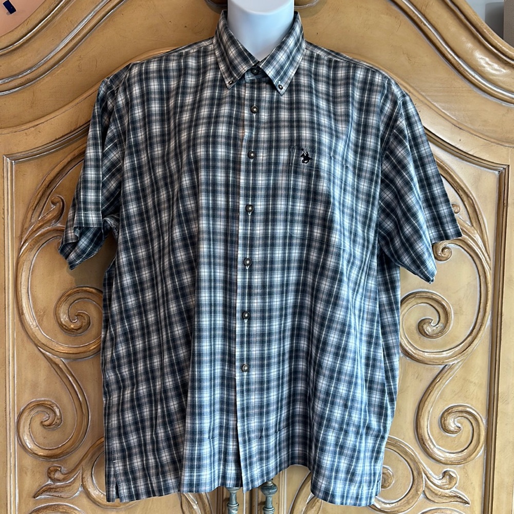 Knights gray plaid button down